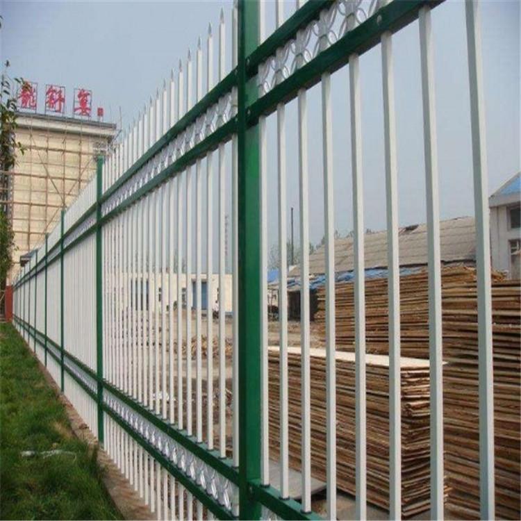 锌钢栅栏_园林圈地隔离围栏_小区镀锌管栏杆