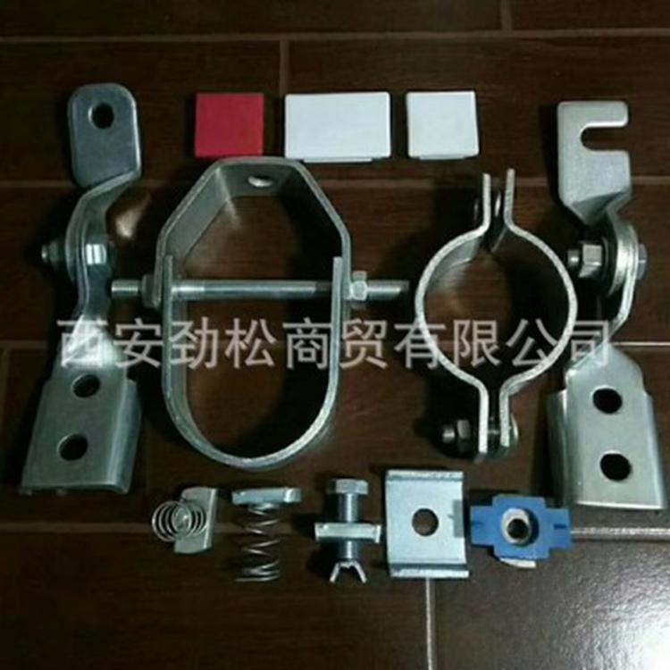 西安   镀锌C型钢多种规格型号抗震支架配件悬浮抗震管夹