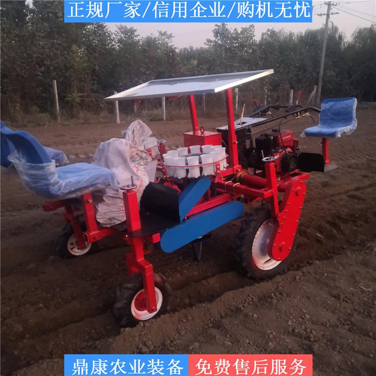 鼎康定制 自走式蔬菜移栽机 山东自走式移栽机价格