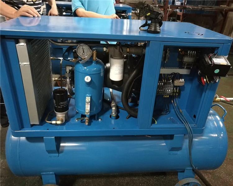 空压机批发10HP/7.5KW节能静音医用小型螺杆式空压机深圳华昇达