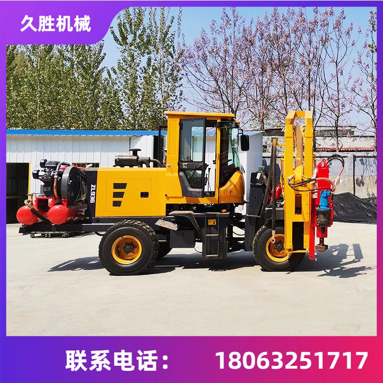 自动挡装载式护栏打桩机 护栏压桩机 波形板护栏打桩机 久胜机械