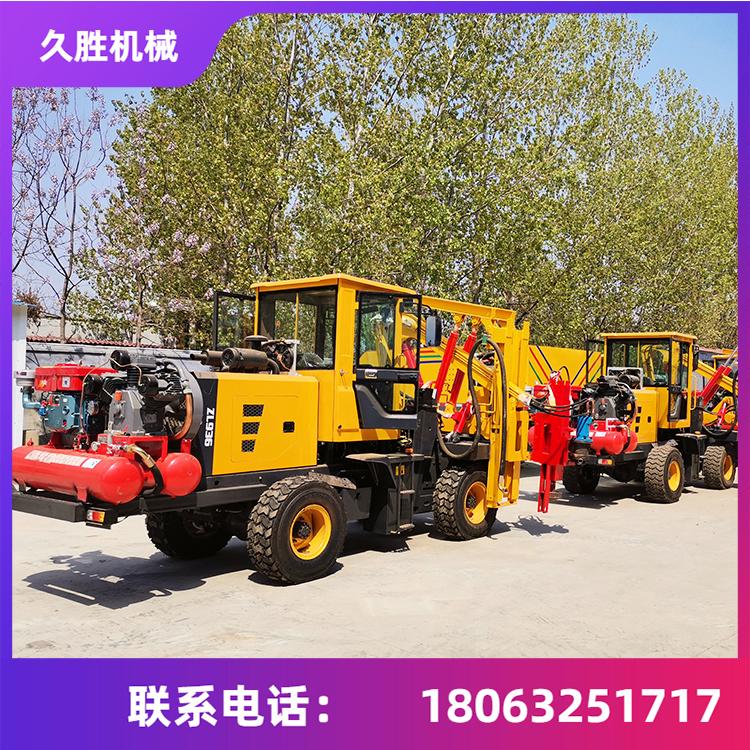 围栏打桩机 高速公路打拔钻一体机 装载式打桩机 久胜机械