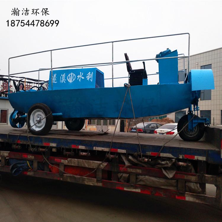电动水草打捞船价格型号 小型水草破碎船现货供应