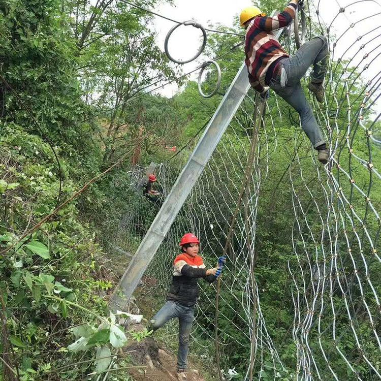 云南昆明 定制sns边坡柔性防护网 山体边坡防护网 SNS边坡防护网 厂家现货