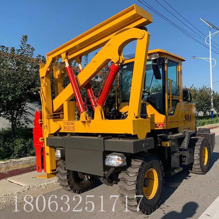 高速公路护栏打桩机 打拔锤钻一体机 工程打桩机 久胜机械