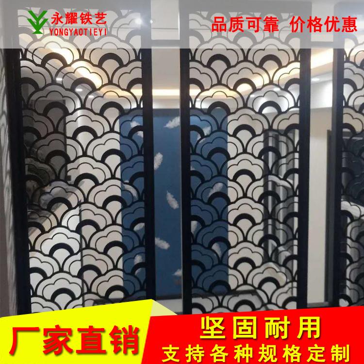 餐厅铁艺屏风 金属屏风隔断 古典铁艺屏风 家装铁艺屏风定制