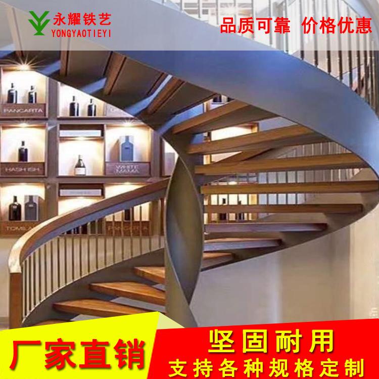 西安旋转楼梯  室外户外钢架 铁艺楼梯 厂家定做