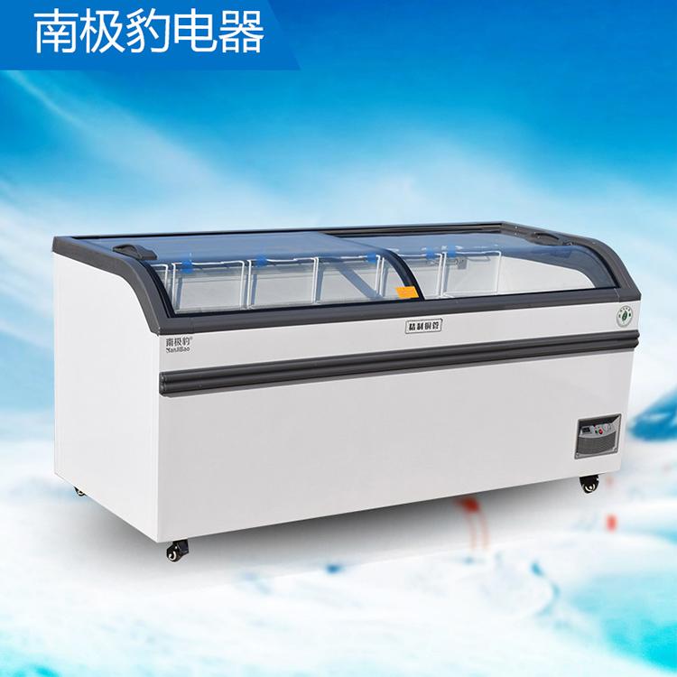 南极豹商用岛柜 展示柜 卧式冰柜 商用圆弧柜 推荐