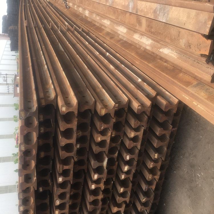 加工80kg旧钢轨kg铁轨80kg再用轨80kg轻轨质量保证