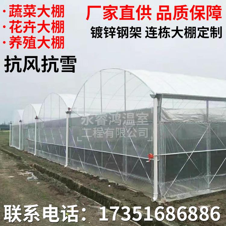 安阳蔬菜大棚 养殖大棚 大棚骨架 外遮阳连栋大棚 电动外遮阳连栋温室大棚日光温室 农业大棚支持定制