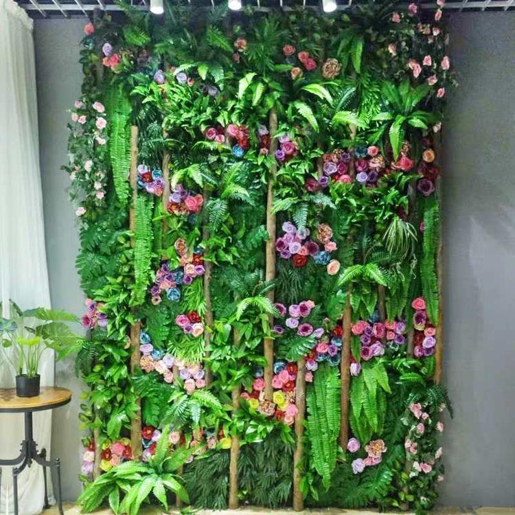 无锡仿真花墙网红拍照墙仿真植物背景墙