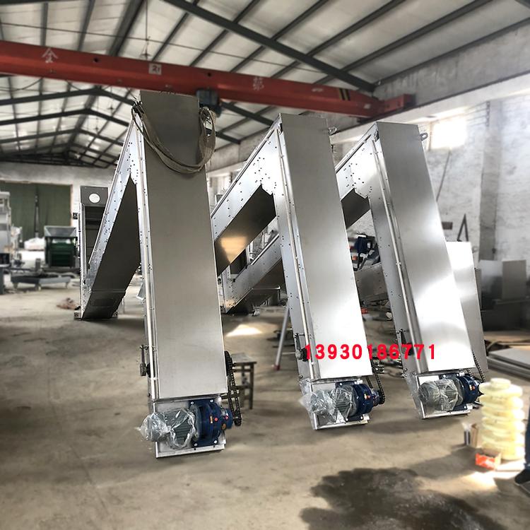 工厂定制全钢斗提升机不锈钢速冻青椒自动翻斗提升机Z字型斗式输送机