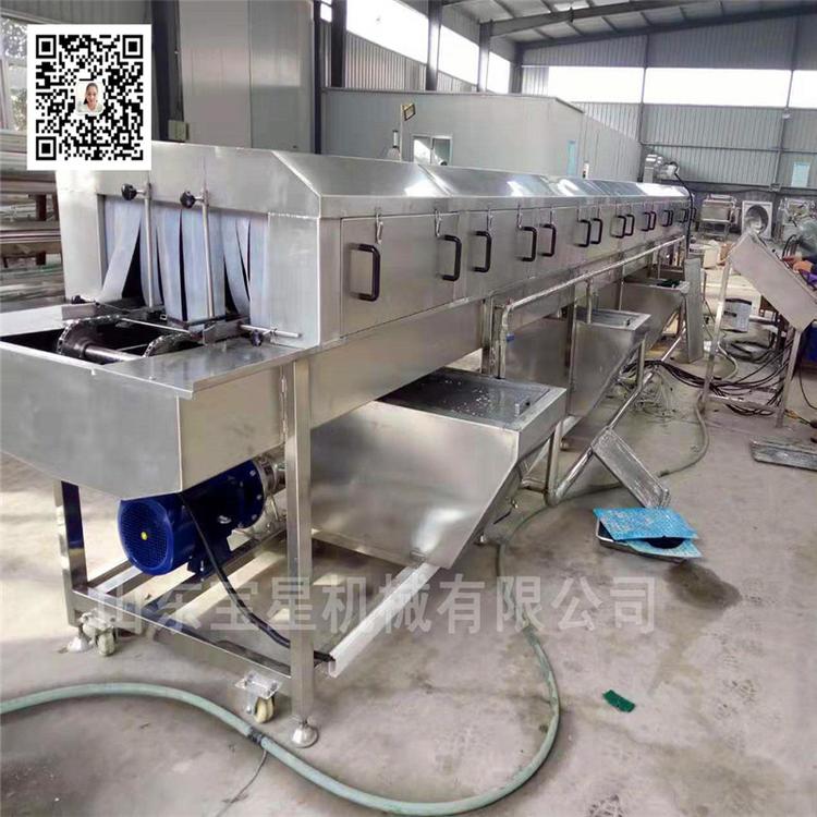杀鸡流水线用 塑料筐杀菌清洗机厂家 不锈钢盘清洗视频 禽笼清洗机价格