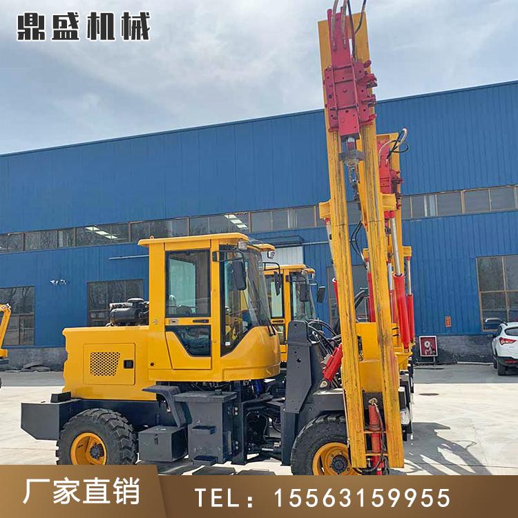 装载式护栏打桩机 护栏压桩机 波形护栏打桩机 久胜机械