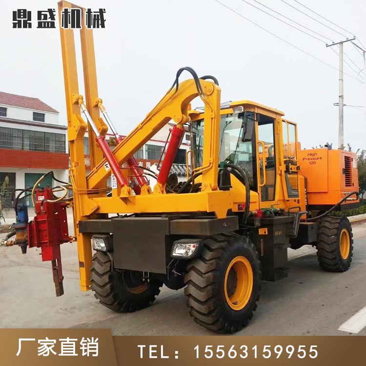 公路护栏打桩机 护栏压桩机 自动挡护栏打桩机 久胜机械