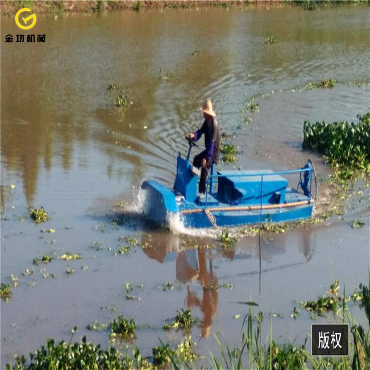全自动湖面保洁船  水葫芦粉碎打捞船  水葫芦粉碎船