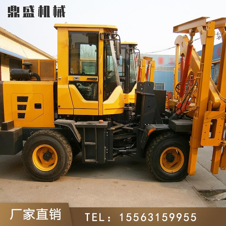 波形护栏打桩机 公路护栏打钻机 波形护栏打桩机 久胜机械