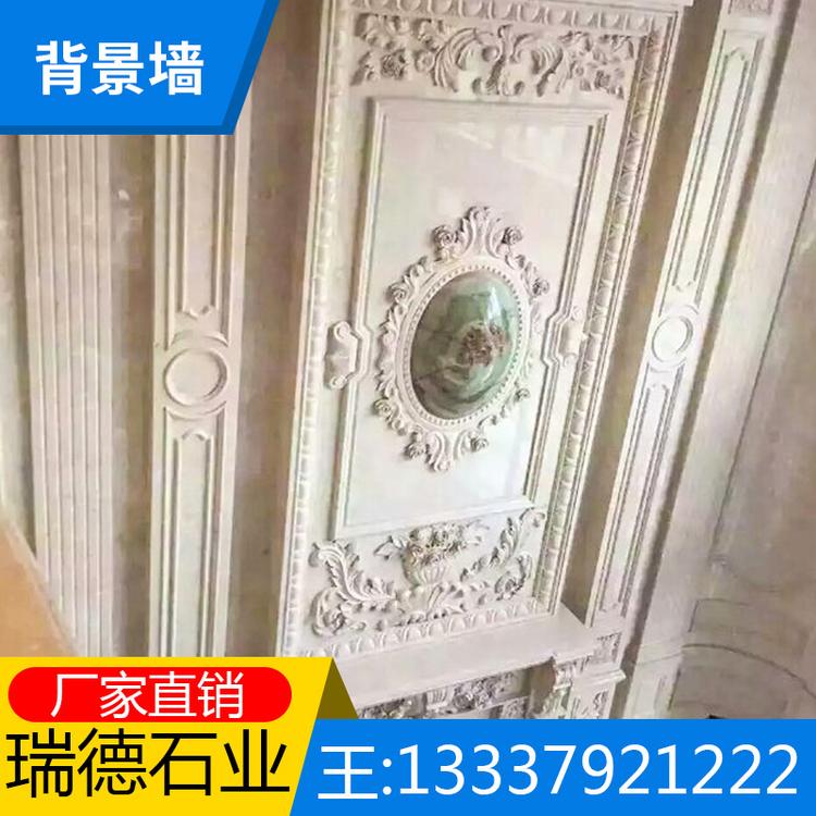 罗马柱电视背景墙板砖 新款欧式背景墙边框客厅大理石内墙砖