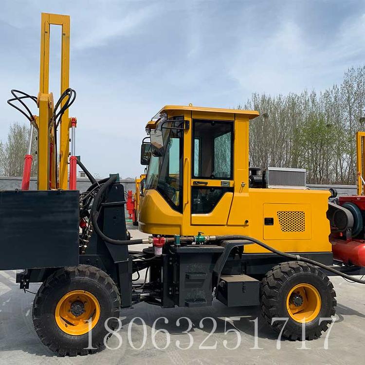 公路护栏打桩机 护栏压桩机 波形护栏打桩机 久胜机械