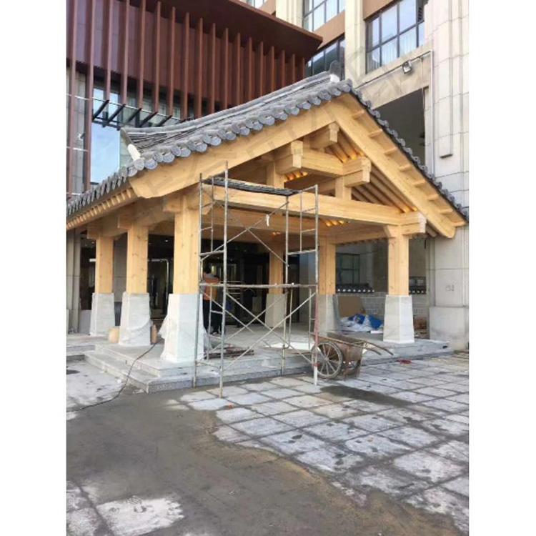 仿古防腐木长廊 仿古防腐木长廊价格 质优价廉 厂家热销