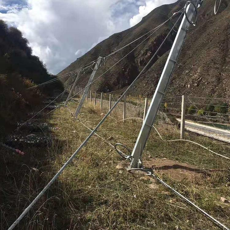云南昆明 生产防落石边坡防护网 柔性菱形自然灾害防护 钢丝绳网厂家现货