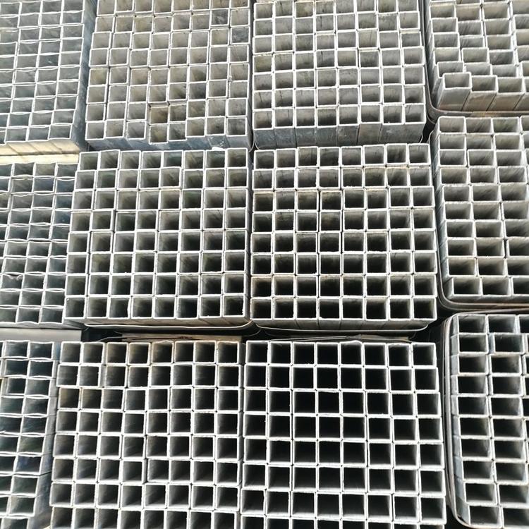 郴州方管厂家现货供应50*30冷镀锌扁通40*80板管60*60大棚管