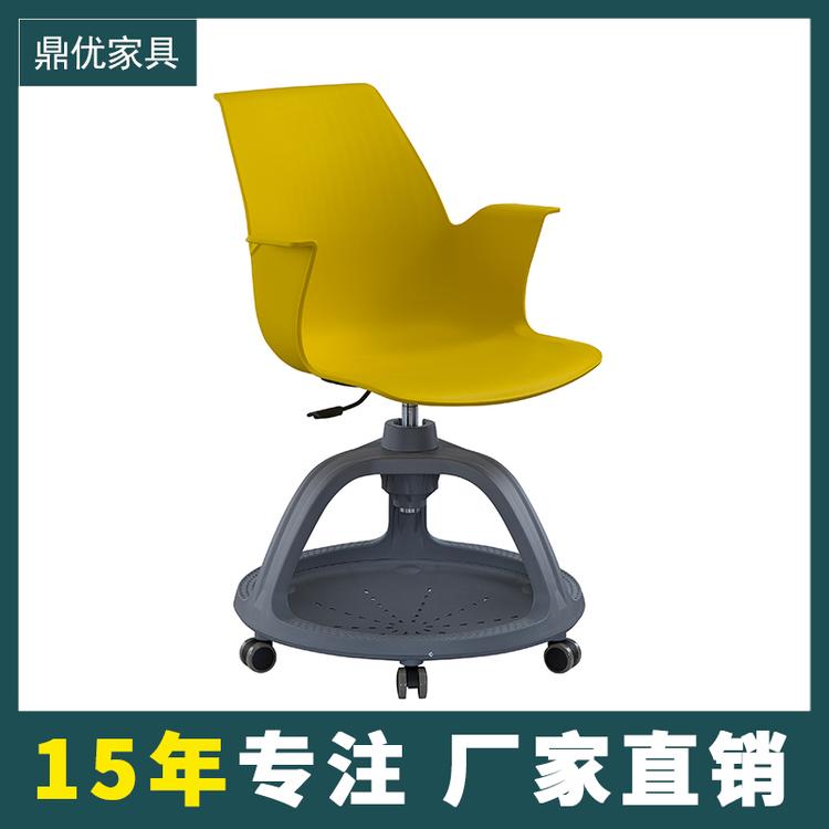 学校360度旋转写字板椅 创客教室桌椅厂家 鼎优家具15年专注培训桌椅