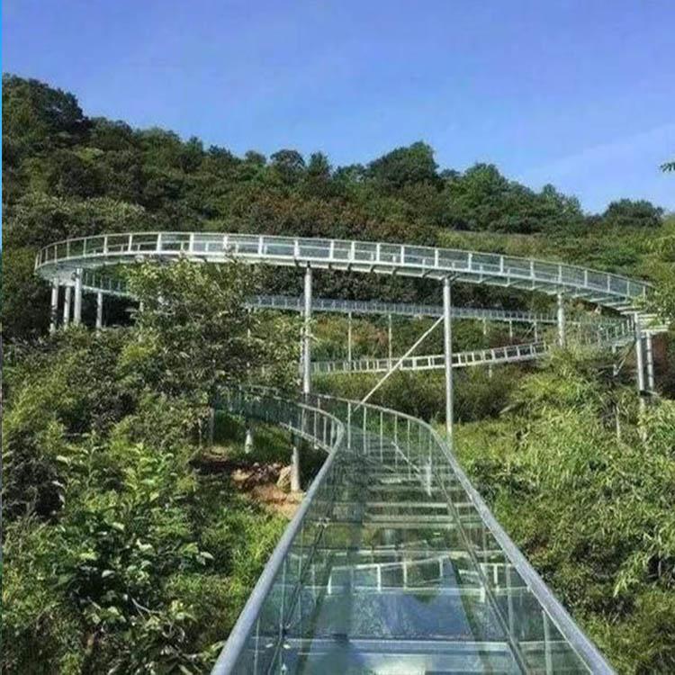 玻璃观光桥  景区铁索桥吊桥 玻璃桥承接安装