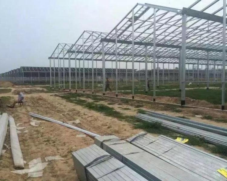 厂家批发日光温室 智能日光温室大棚 镀锌钢管大棚骨架 推荐鋆成兴达