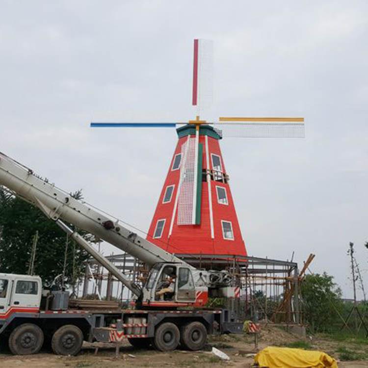 批发电动景观风车 美亚制作园林风车厂家