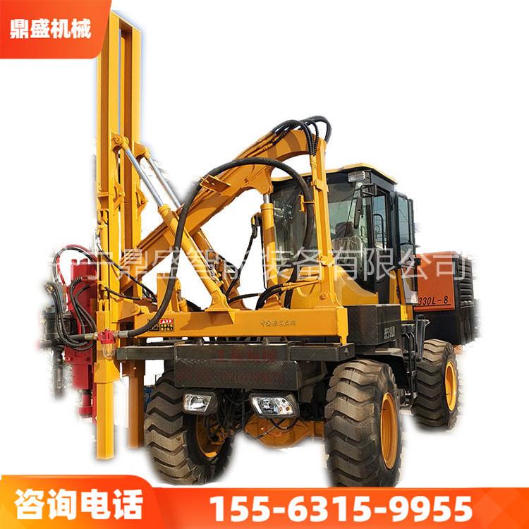 汽油护栏打桩机 高速公路护栏打桩机 工程护栏压桩机 久胜机械