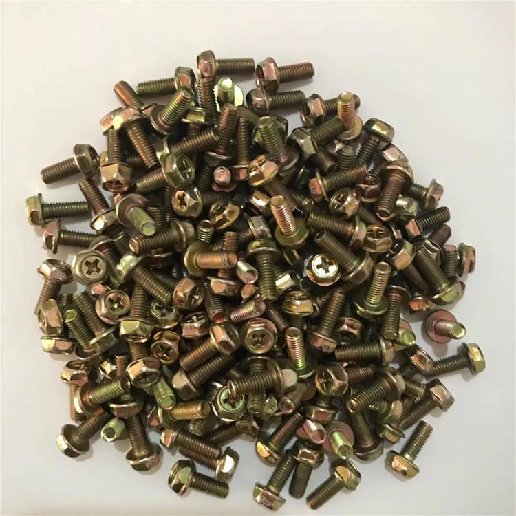 十字法兰螺栓 凹穴十字法兰螺栓 十字法兰栓紧固件量大优惠