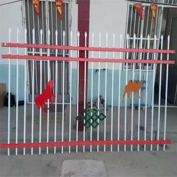 小区铸铁铁艺园林隔离防护锌钢围墙护栏_定制学校园区隔离锌钢护栏