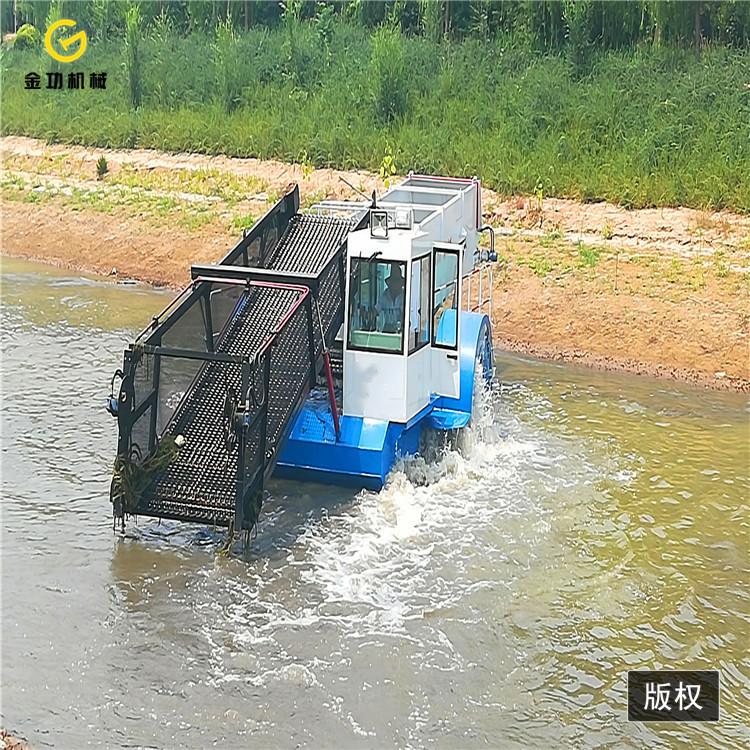 全自动割草船生产厂家 河道割草船厂家 小型水上割草船