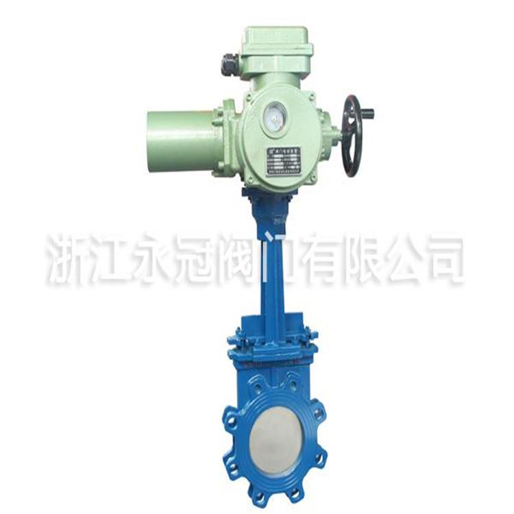 电动插板阀厂家专业生产 型号齐可定制电动插板阀 国标PZV943F衬氟电动插板阀