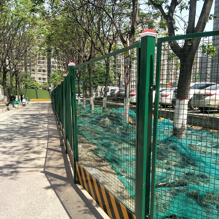 渭南基坑护栏绿色丝网围挡工地施工临时隔离护栏网基坑围网厂家直销