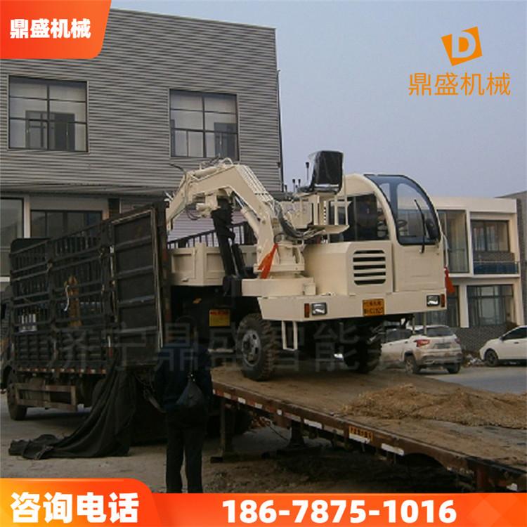 农用小型小钩机随车挖掘机 下葬轮式挖车 自卸式挖掘机 久胜机械
