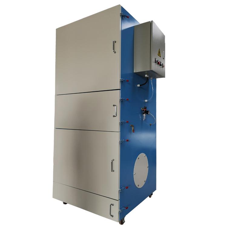 山东域美金属粉尘集尘器工业5.5KW脉冲滤筒除尘器柜式粉尘收尘机