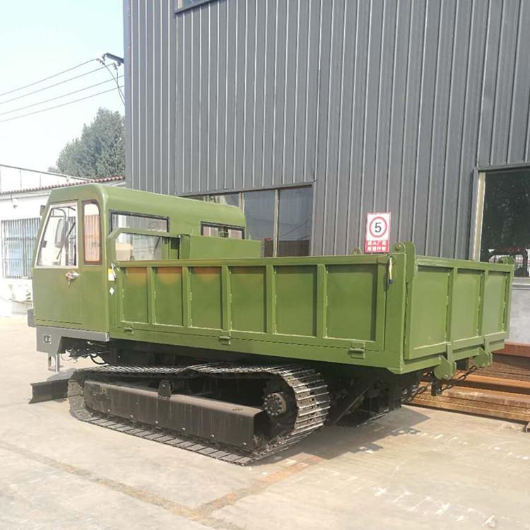 履带运输车自卸农用车1.5吨履带运输车单缸履带翻斗爬山车
