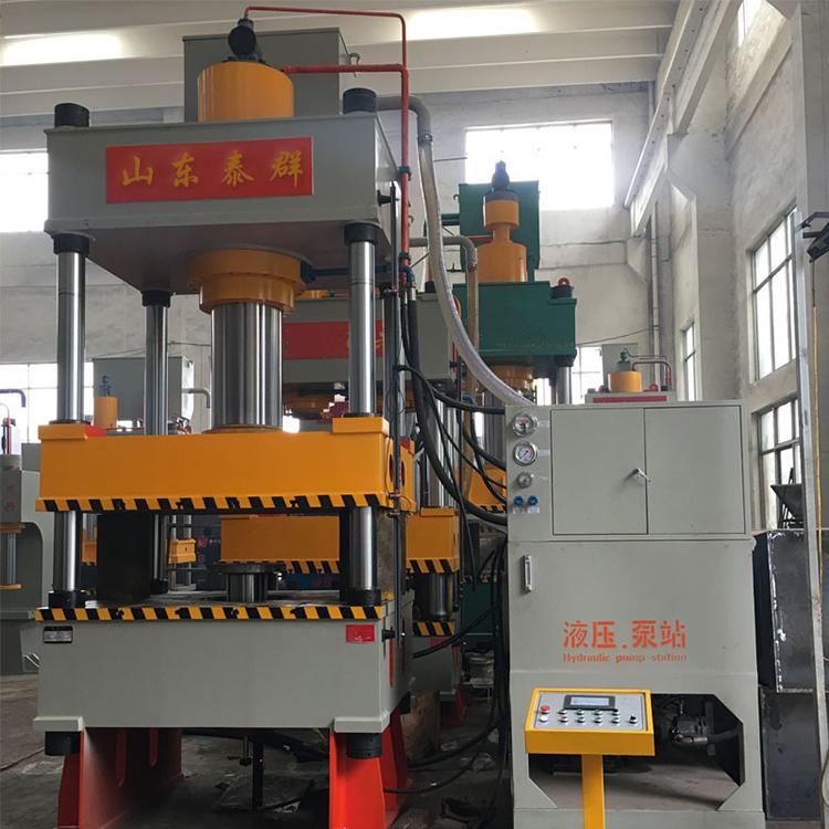 河南新乡客户订购315吨复合漏粪板液压机 母猪保育板四柱液压机