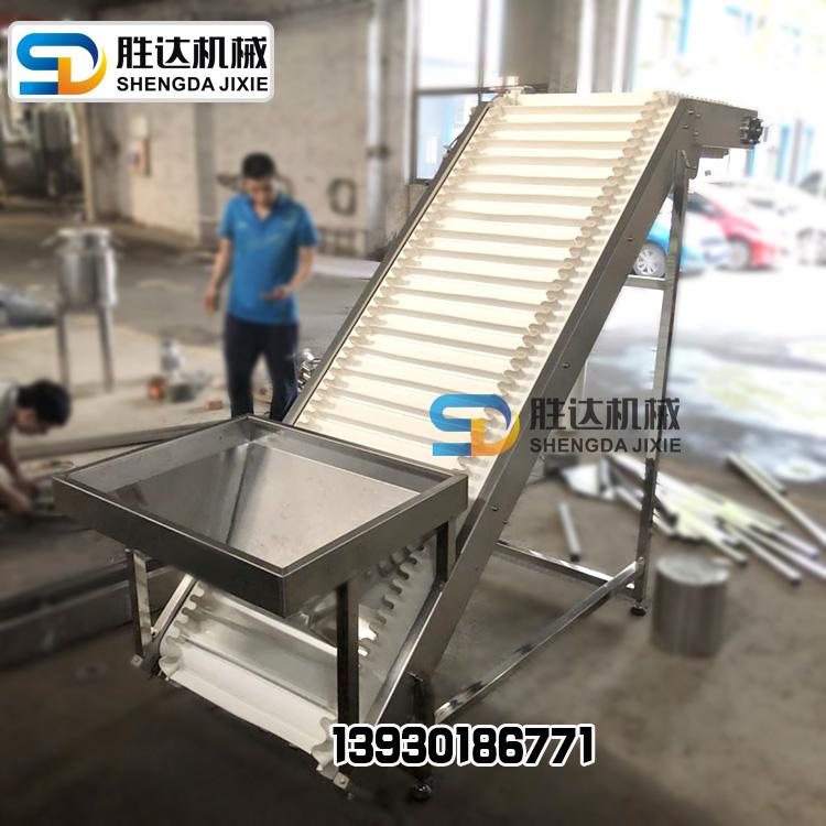 软糖皮带输送机不锈钢挡板上料机皮带流水线设备厂家供应挡板皮带上料机
