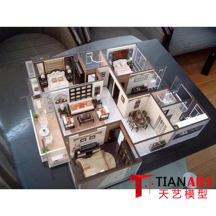 哈尔滨沙盘模型 别墅模型 别墅四合院建筑模型 户型沙盘模型定制