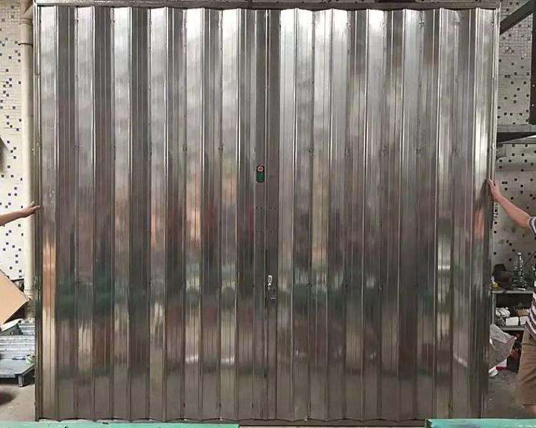社旗不锈钢拉闸门折叠门推拉通风入户门拉闸防盗网阳台
