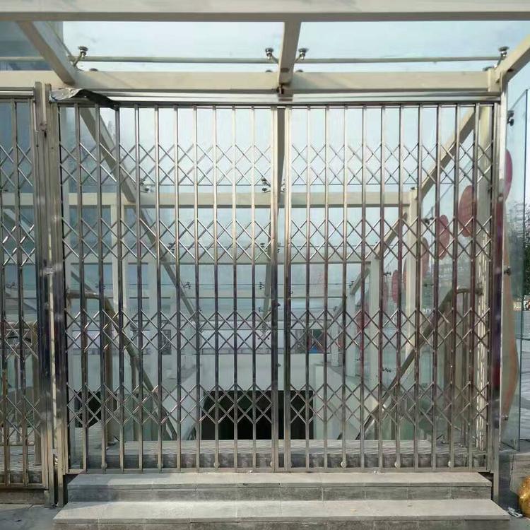 太康阳台推拉窗户防盗商铺折叠木纹电泳喷涂拉闸