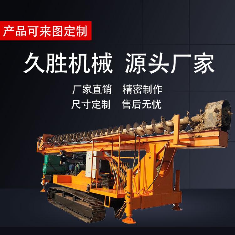 打拔一体机压桩机 汽油液压护栏打桩机 轮式护栏打桩机 久胜机械