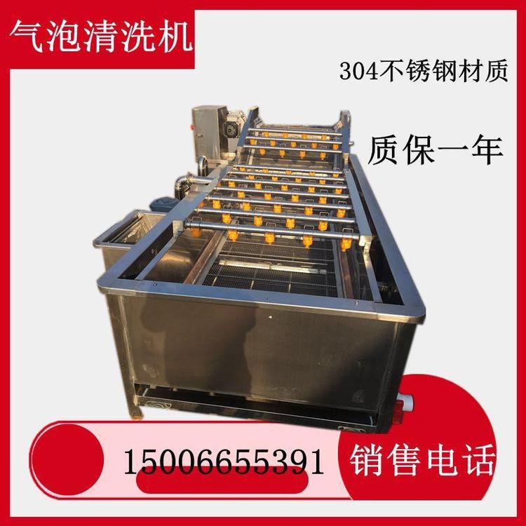 小型中药材气泡喷淋清洗机 萝卜清洗设备 辣椒清洗机 蔬菜洗菜机