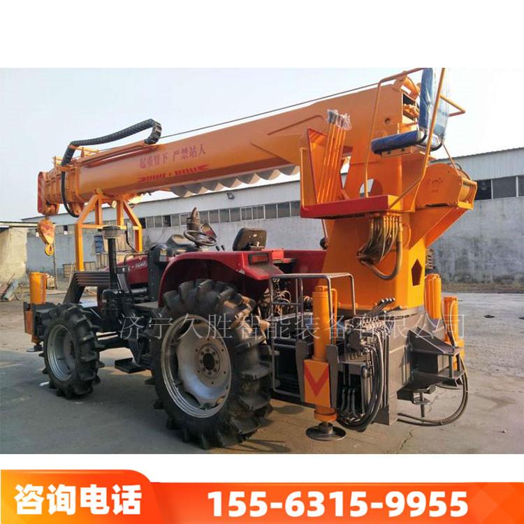 越野四驱拖拉机吊车 自卸式吊钻一体拖拉机吊车  久胜机械