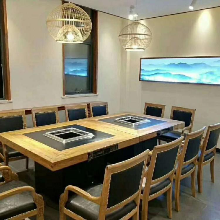海底捞无烟火锅桌 海底捞火锅桌多少钱一张  成都海底捞火锅桌厂家直销