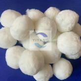 白色纤维球滤料新型过滤材料 纤维球滤料价格 纤维球水处理