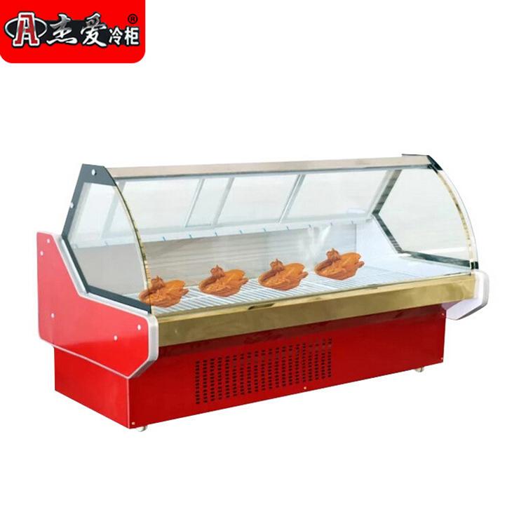 超市冷藏熟食柜 超市鲜肉熟食柜 熟食冷藏展示柜杰爱